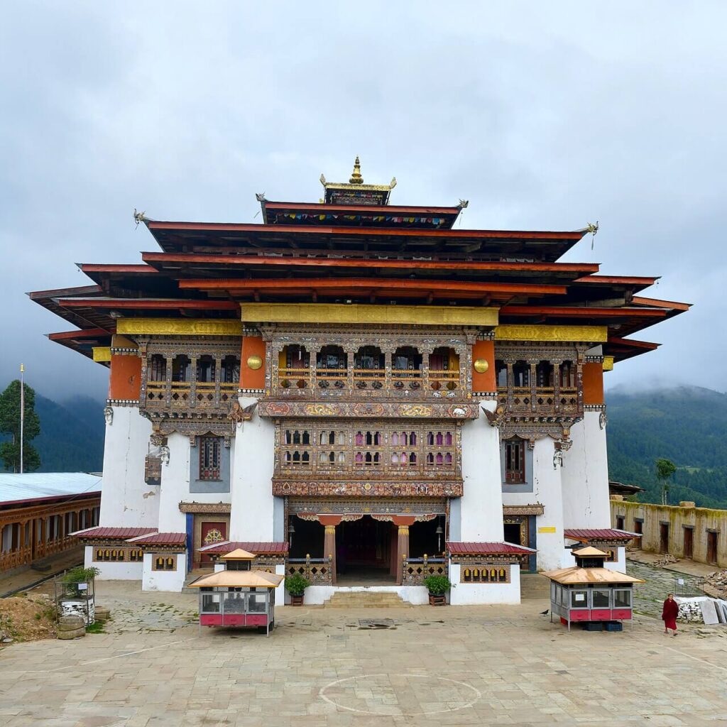 Gangtey Goemba monastery in Phobjikha Valley